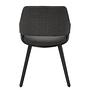 RIFFLES Armchair Set of 2 Anthracite Black 3