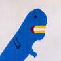 Kinder-Teppich Dinosaurier Blau 90 x 150 cm 1