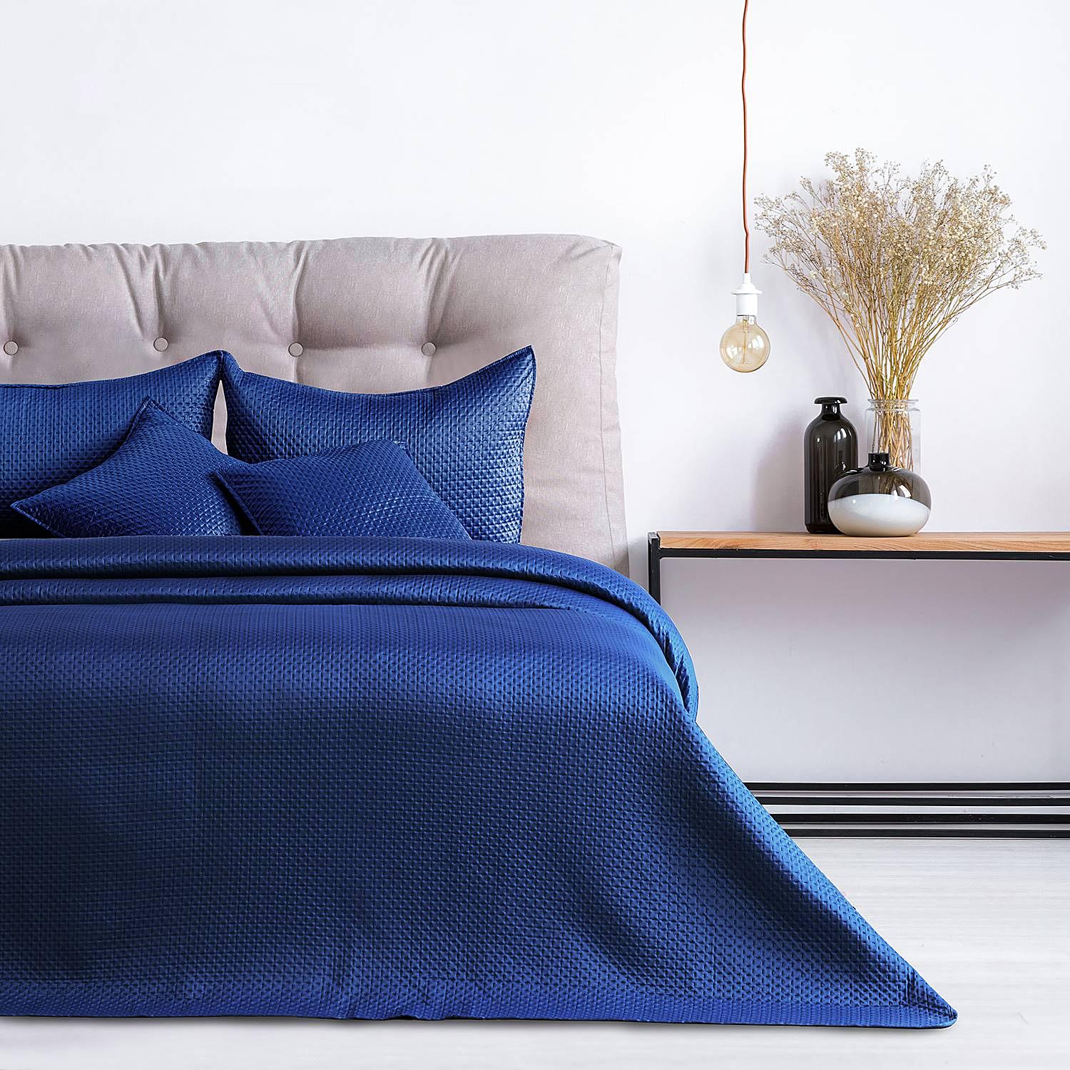 Darmen Tagesdecke Polyester Dunkelblau 220 x 240 cm 2