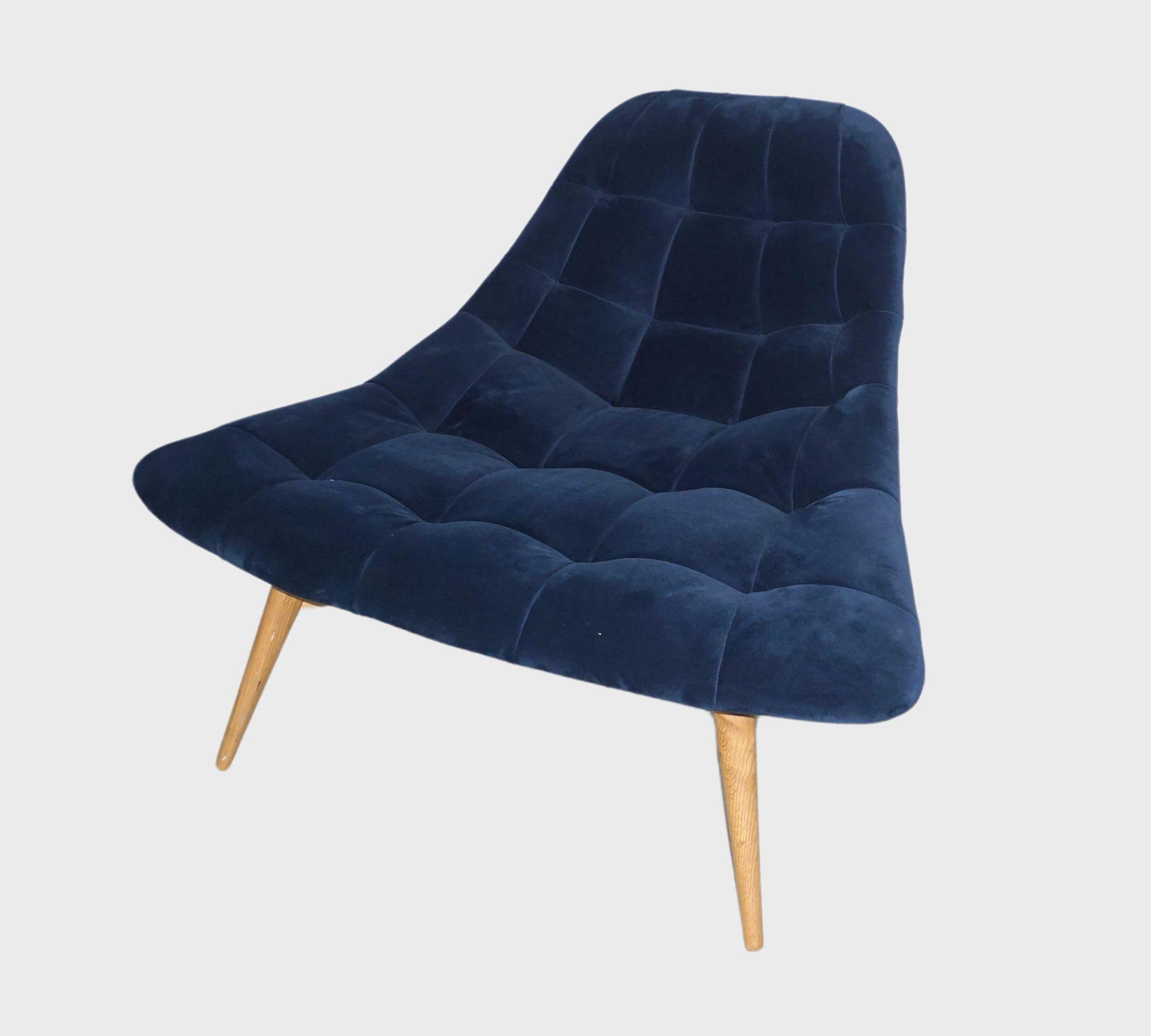 Elton Armchair Velvet Lux Indigo 1