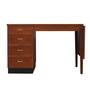 Vintage desk teak brown 1970s 0