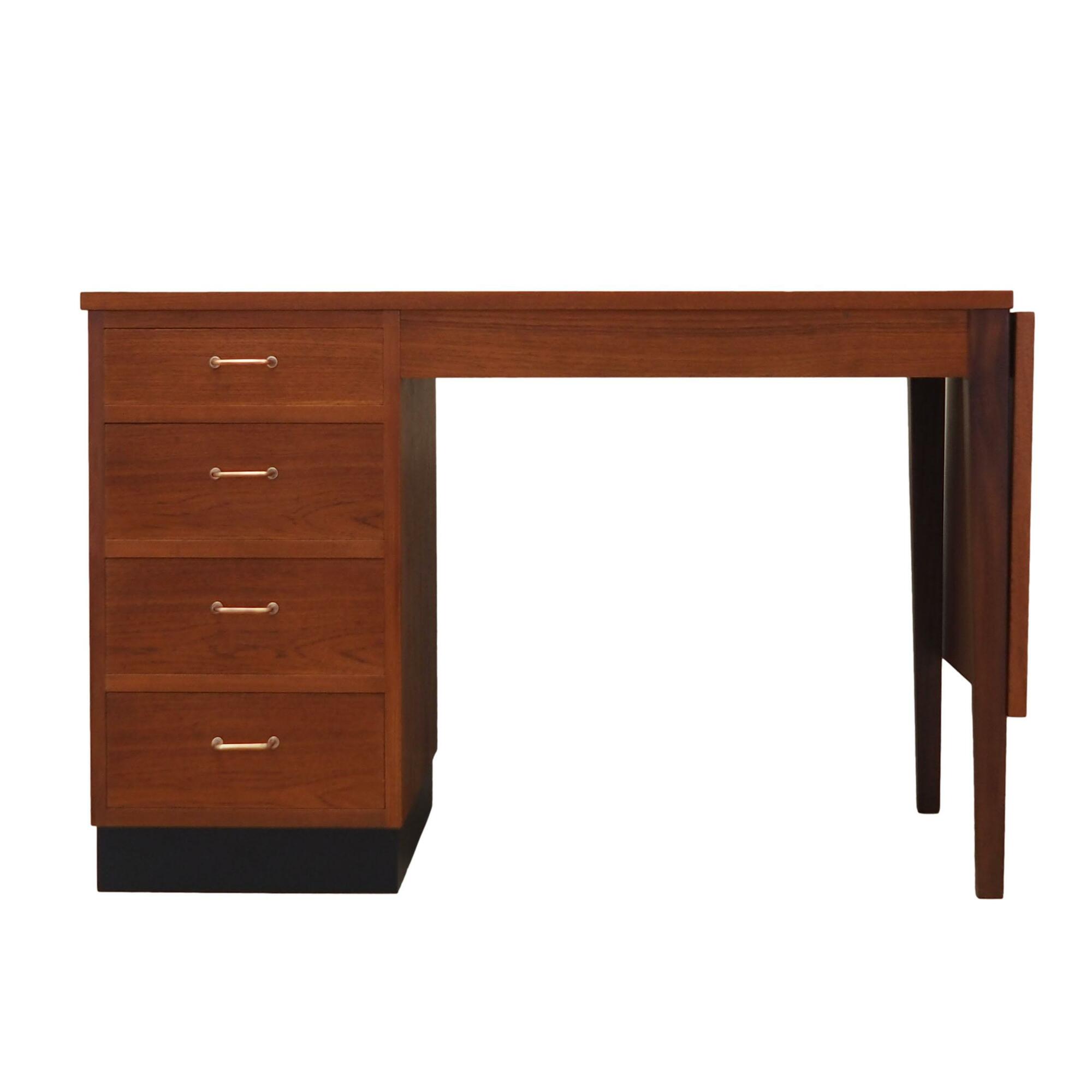 Vintage desk teak brown 1970s 0