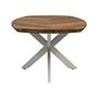 Fishbone Couchtisch Eiche Metall 3