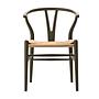 CH24 Soft Wishbone Dining Chair Beech Wood Slate Grey 0