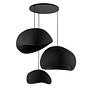 3-Flammig Wabi Sabi Mossgreys Pendelleuchte Schwarz 1