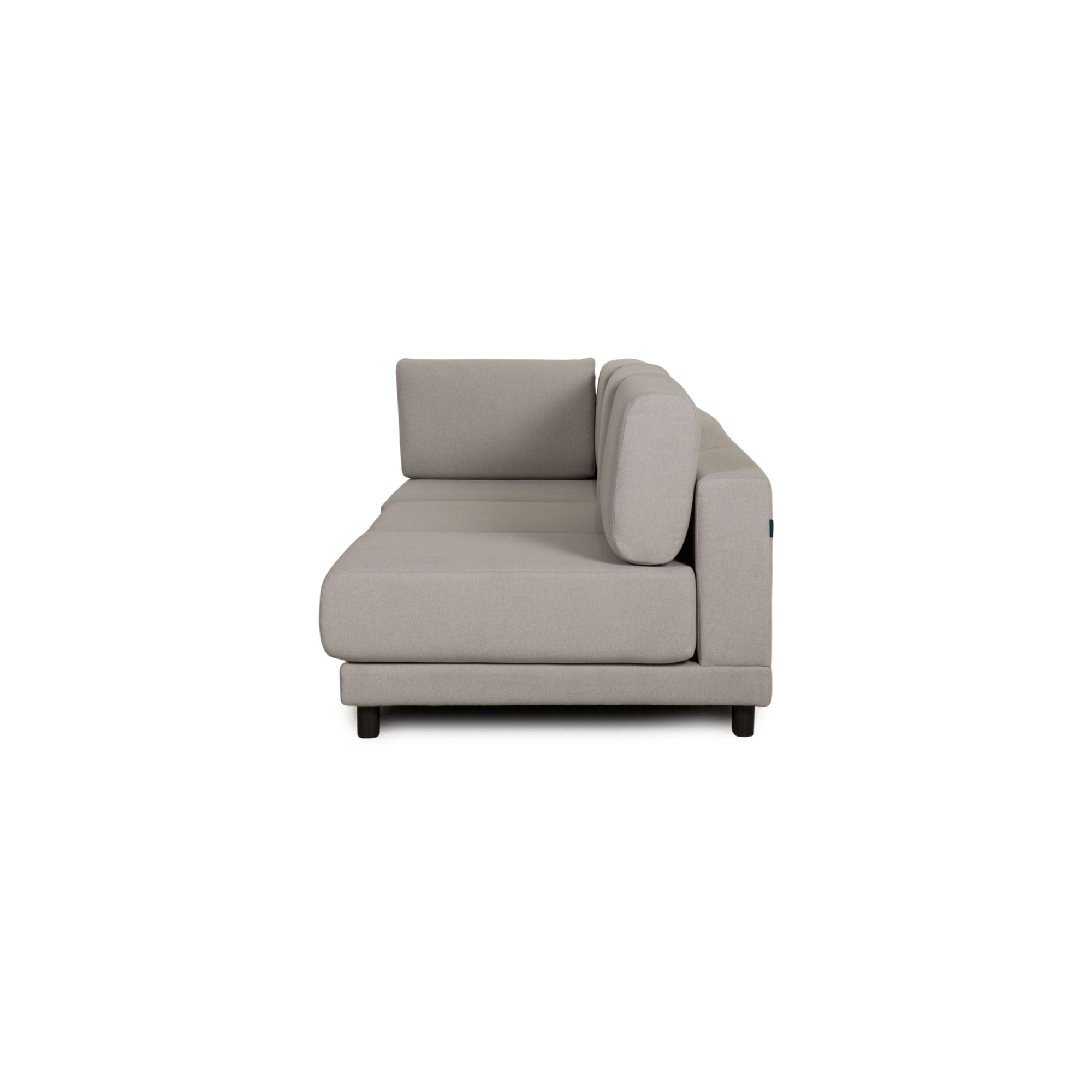 Pyllow Sofa 3-Sitzer Webstoff Grau 8