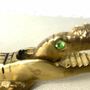 Vintage Nussknacker Krokodil Messing 1
