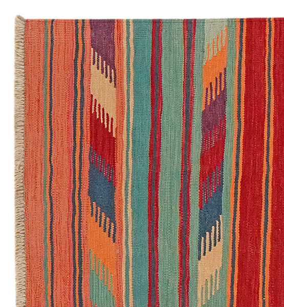 Kilim Gashgai Teppich Mehrfarbig 1