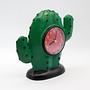 Vintage table clock plastic green 1980s 1