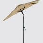 Sonnenschirm Klappbar Aluminium Beige 3
