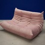 Togo Sofa 2-seater velvet light pink 2