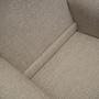 Vintage Sessel Teakholz Textil Grau 1960er Jahre 11