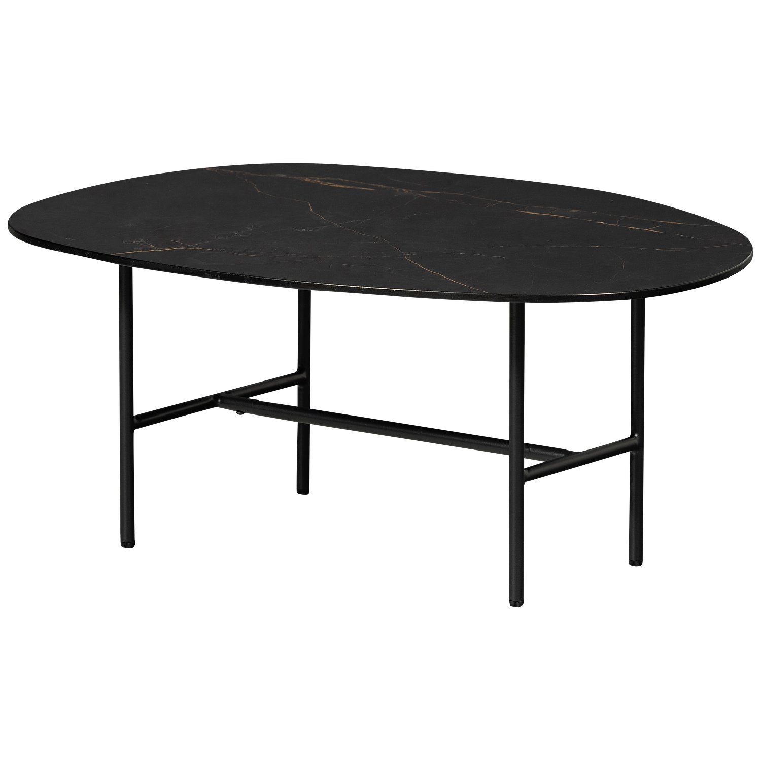 Vajen Couchtisch Marmoroptik Schwarz 4