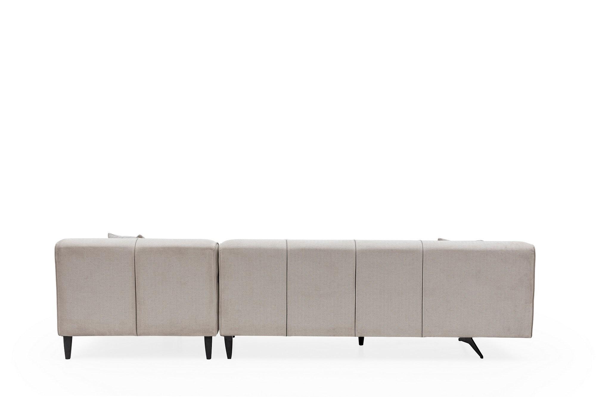 Modernes Sofa Récamiere Rechts Beige 5