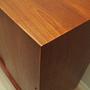 Vintage Highboard Teakholz Braun 1970er Jahre 12
