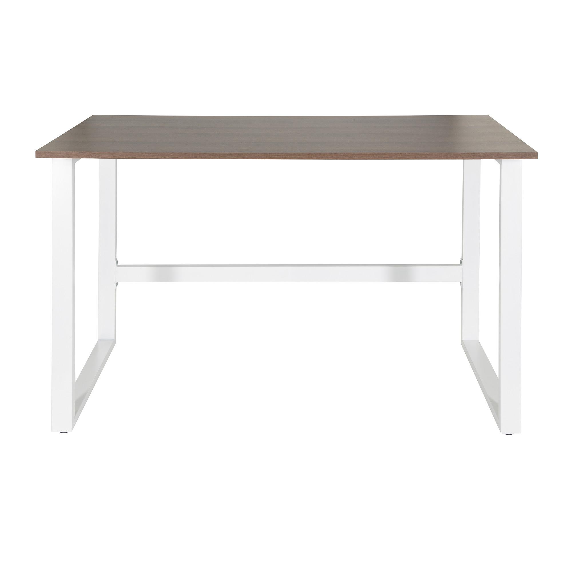 Workspace Light I Scrivania Legno Acciaio Noce Bianco 0