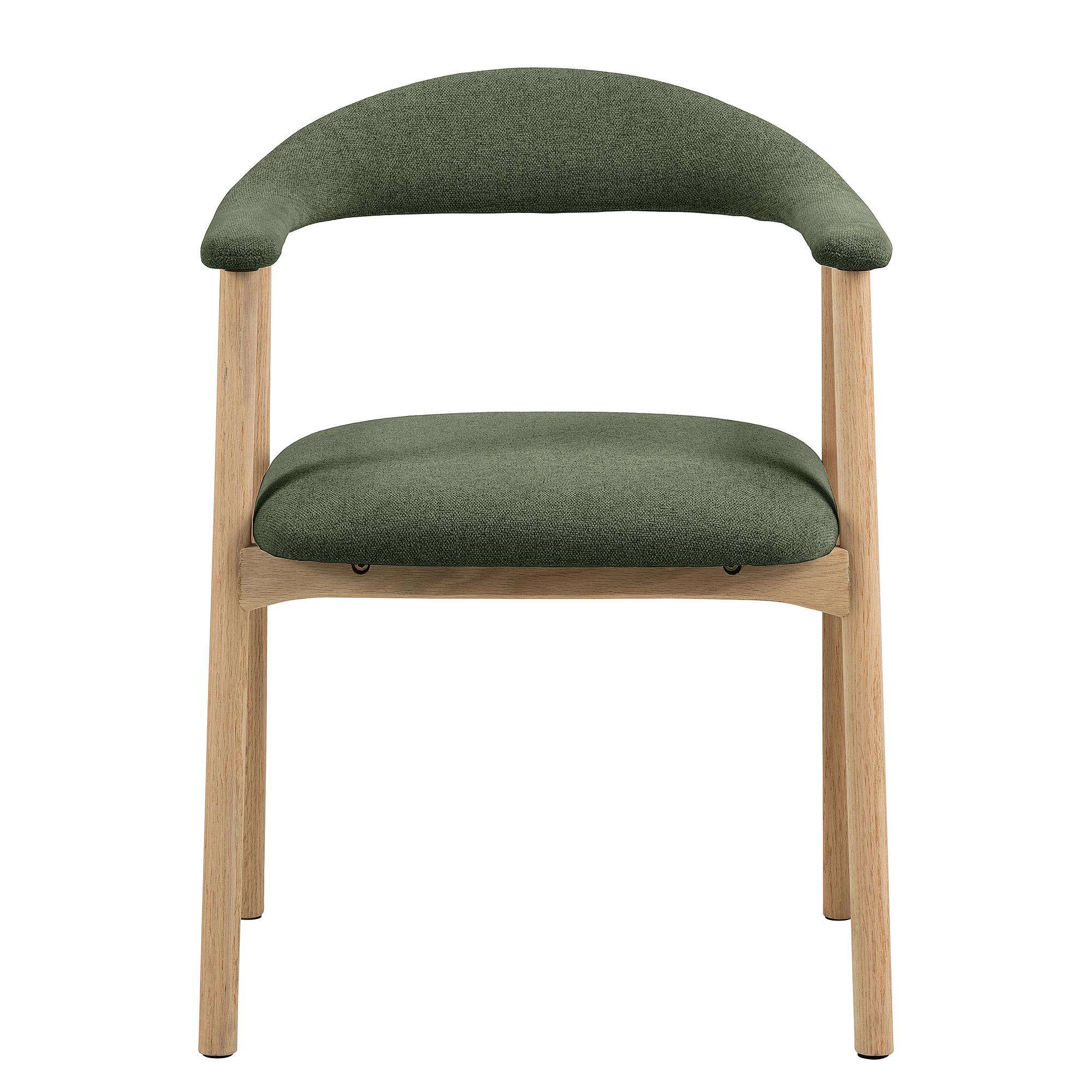 2x Armlehnenstuhl MESITA Webstoff Aphra Dunkelgrün 1