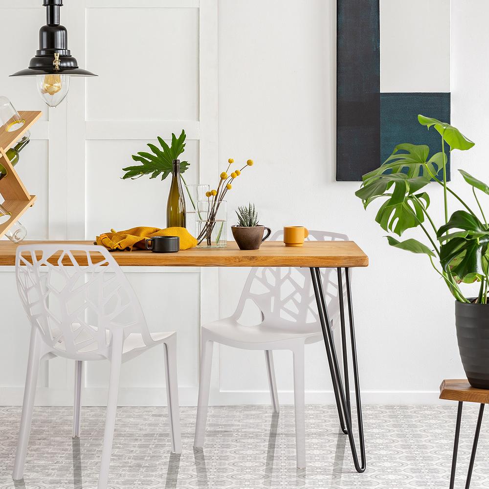 ARTIFO TRI Garden Chair Indoor and Outdoor stackable White 2