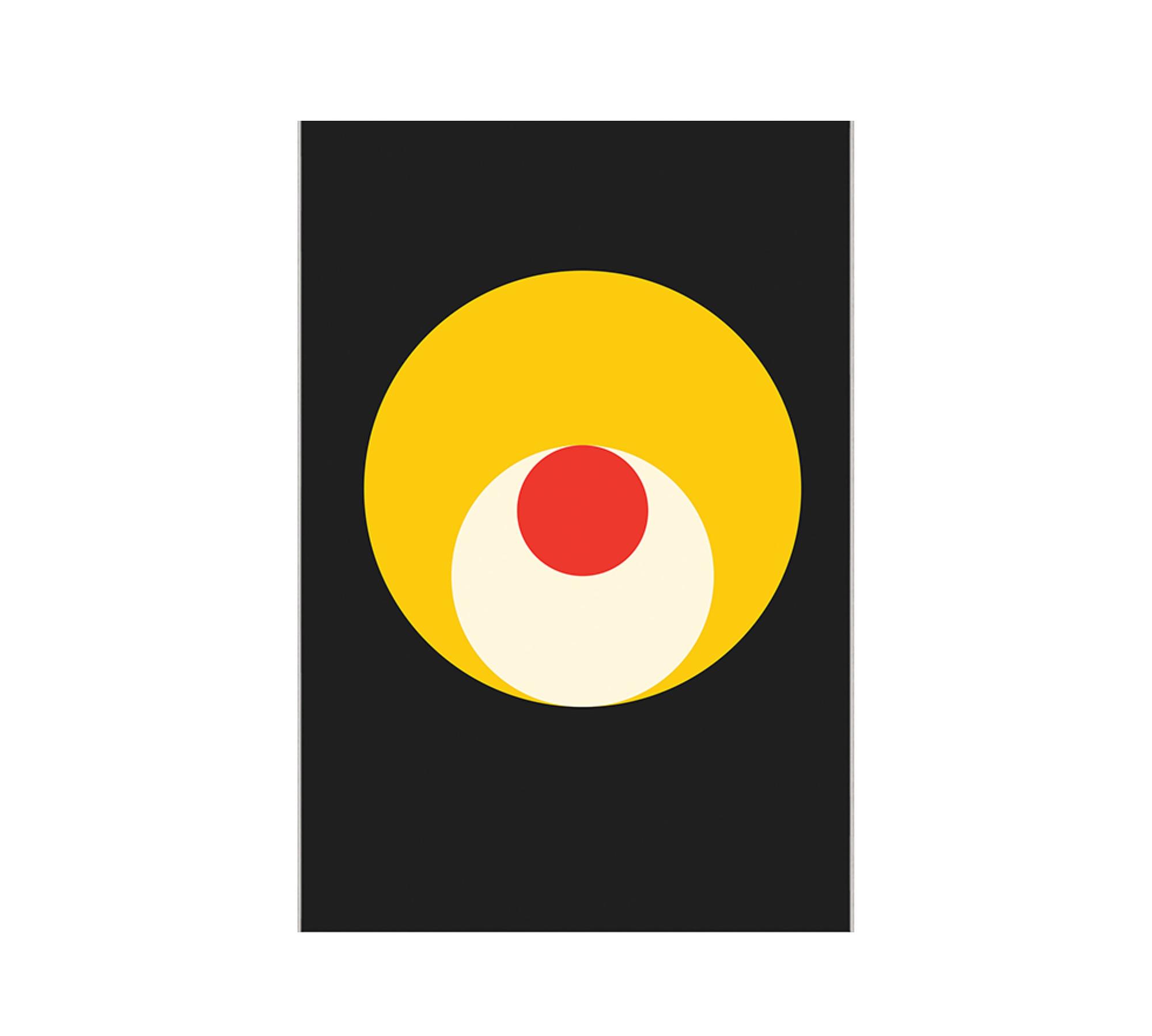 Bauhaus Circles in Circles Art Print with Frame 1