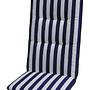 Edition Basic Line Blue-white striped High-back chair 0