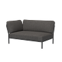 2x LEVEL Sofa Links, Sofa Rechts & Couchtisch Dunkelgrau 1