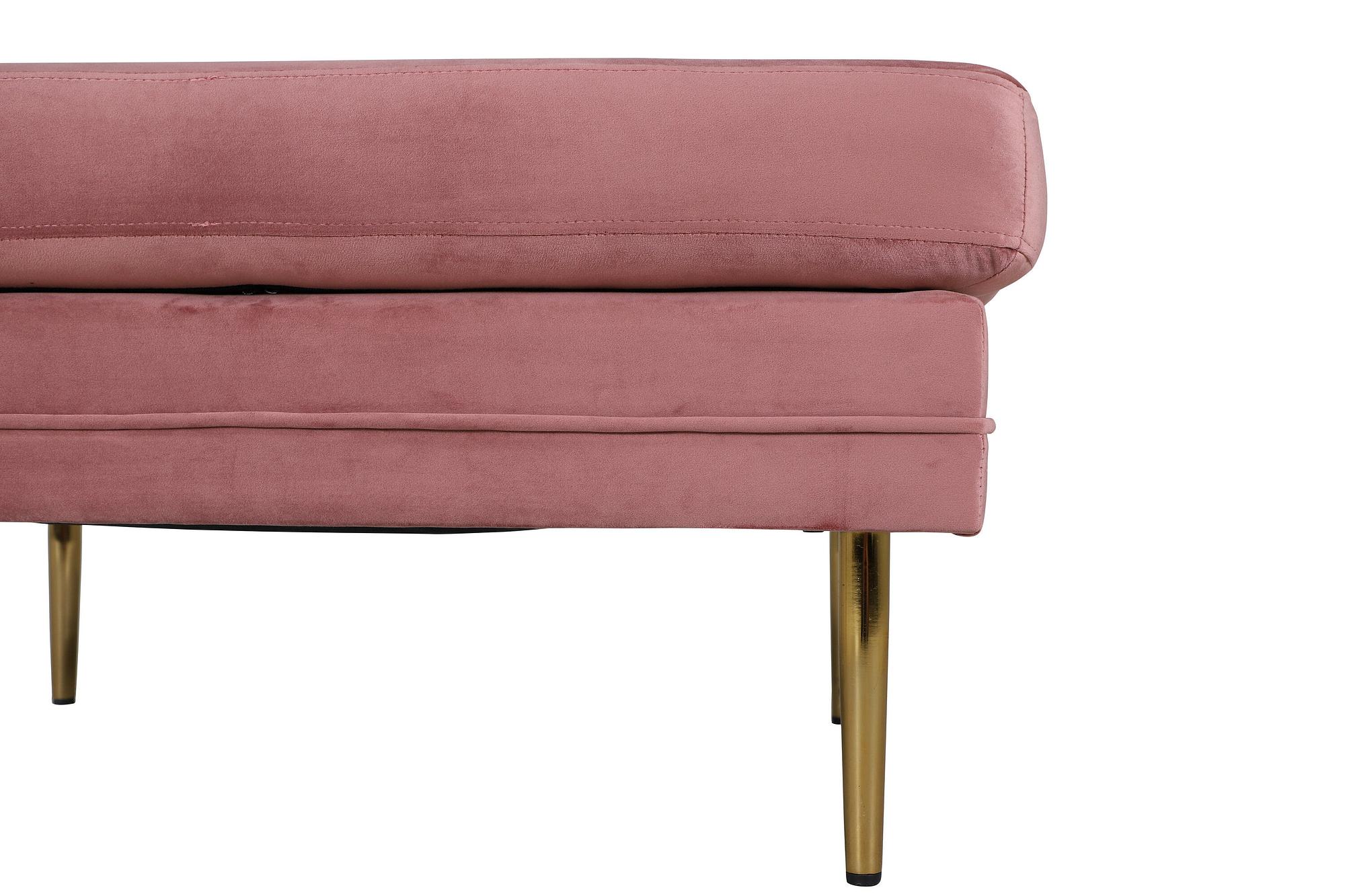 Boom Ottoman Brass Velvet Pink 4