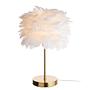 Table lamp FIORELLA 1-Light feathers metal 1