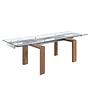 Dining table glass brown 0