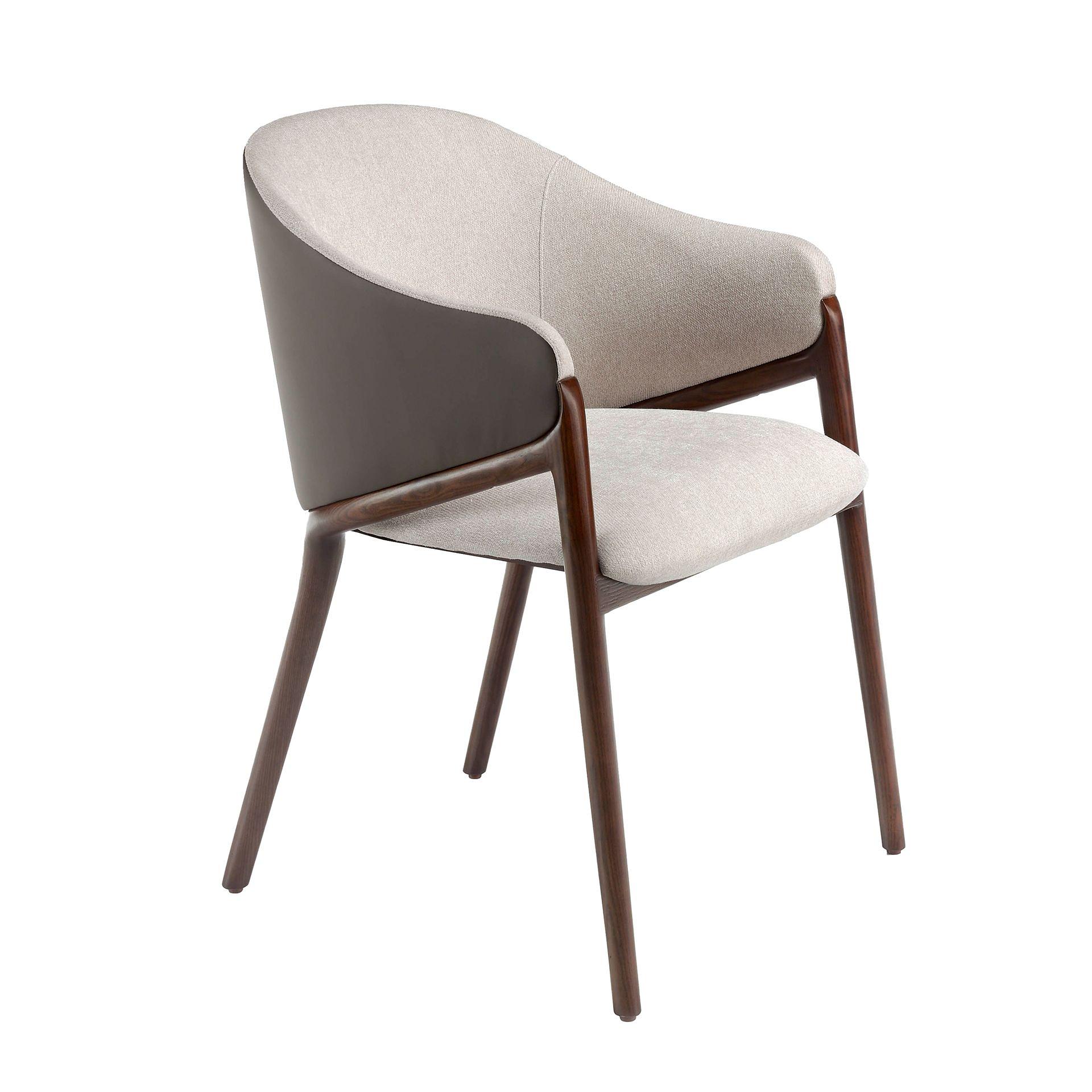 Armchair 4090 imitation leather Wood Beige 1