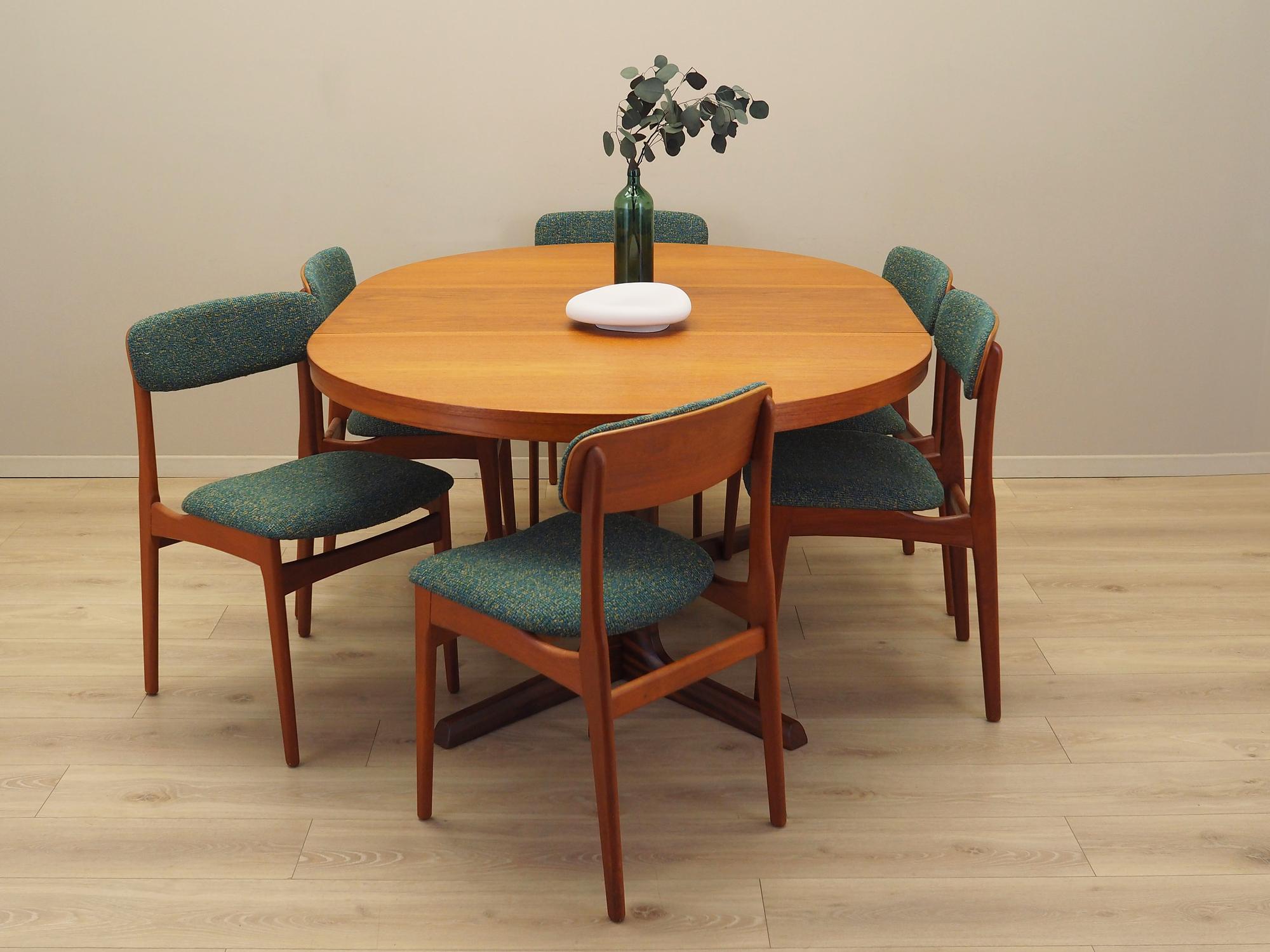 6x Sedie da pranzo in teak anni '60 1