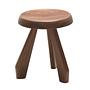 Tabouret Méribel Hocker Massivholz Braun Ø 33cm 0