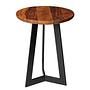 Quinton Side Table Rosewood Iron 0