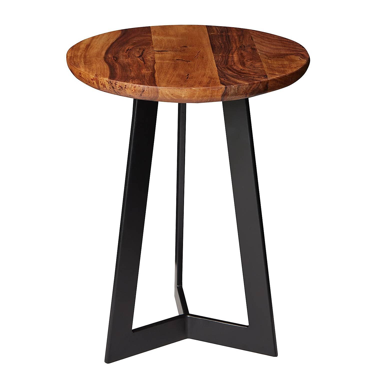 Quinton Side Table Rosewood Iron 0