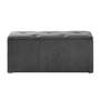 Betttruhe Velours Anthrazit 1