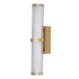 LED bathroom light Steel Opal glass Gold 3