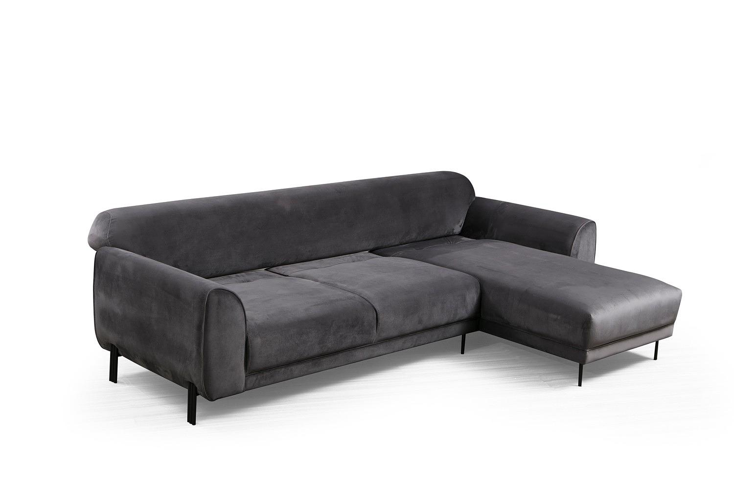 Image Ecksofa Rechts Anthrazit 8