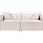 Lora 2-Sitzer Sofa Hellbraun 9