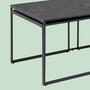 Couchtischset Marmoroptik Schwarz  5