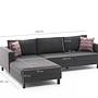Kale Sofa Chaise Lounge Left Anthracite 6