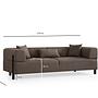 Gio 3-seater sofa brown 8