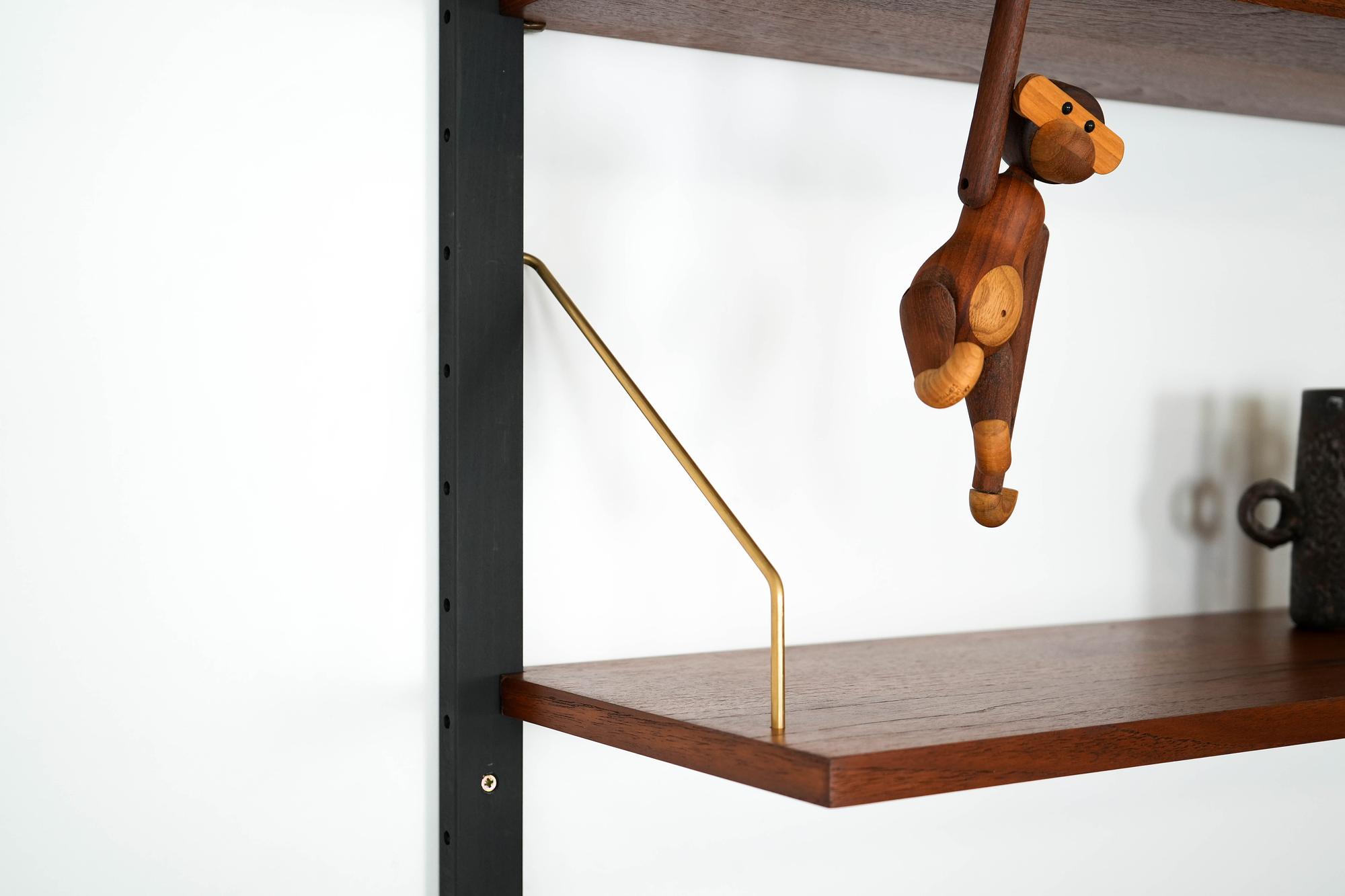 Shelf Teak Brown 1960s 9