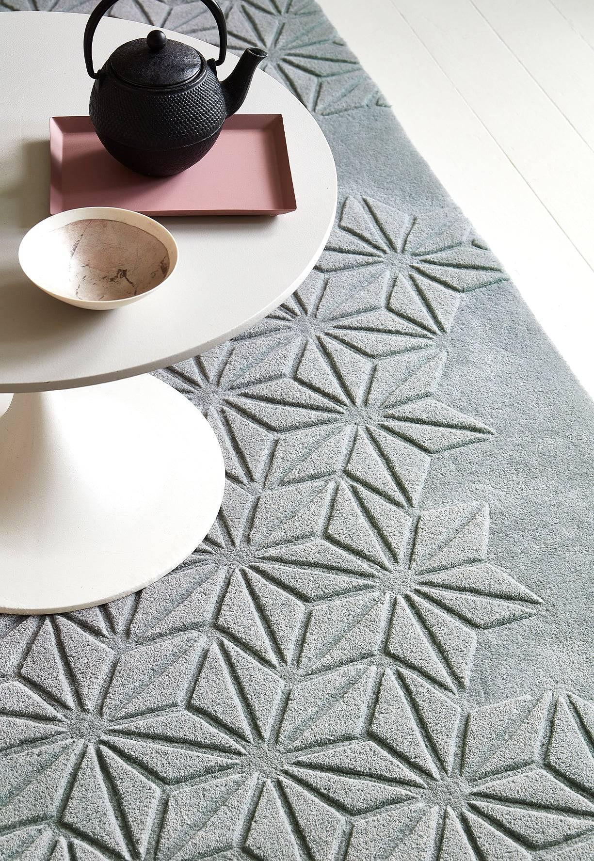 Starburst Carpet Wool Silver 120x170cm 1