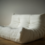 Togo Sofa 2-seater Bouclé White 2