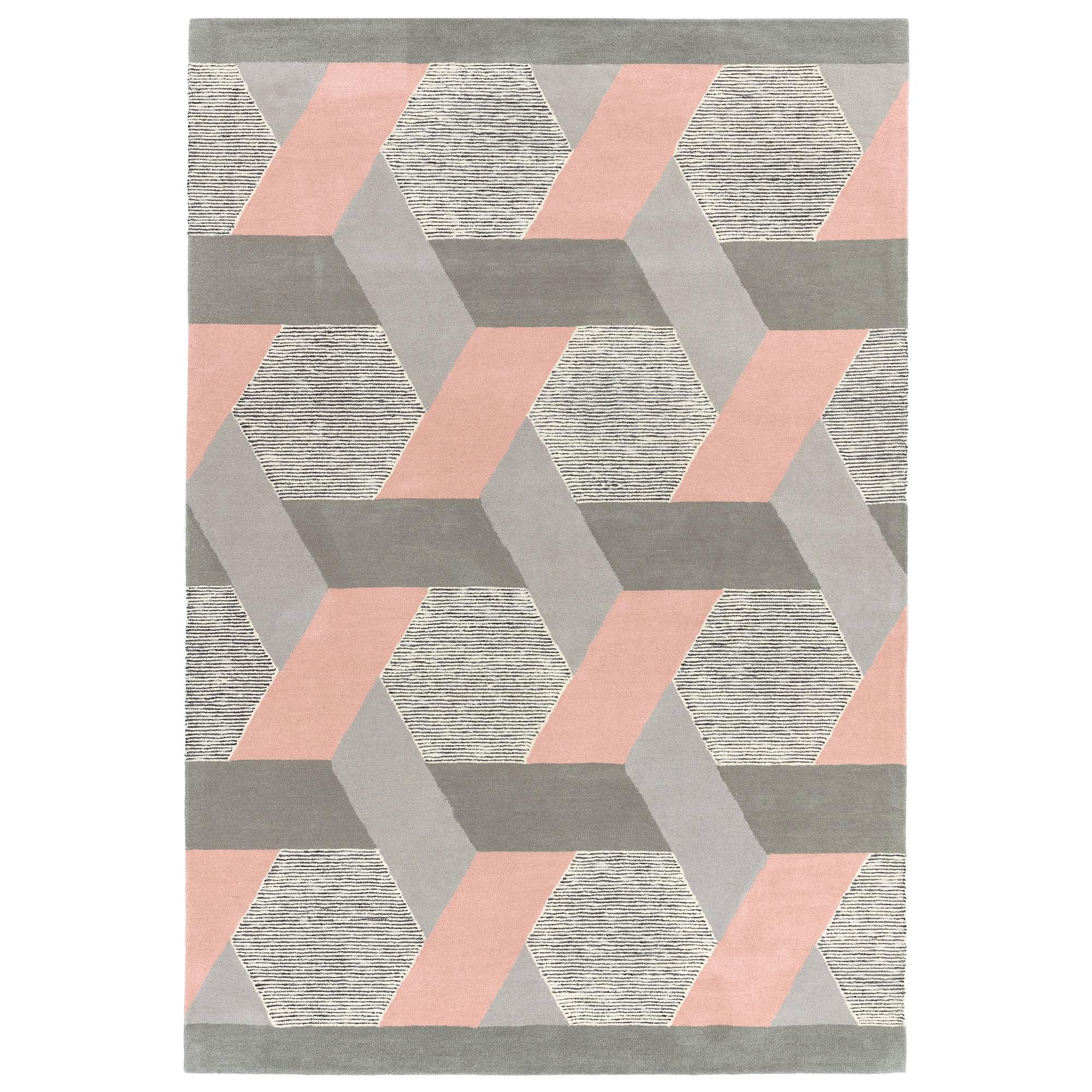 Camden Teppich Wolle Pink 230x160cm 0