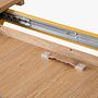 Mana Extendable Dining Table 8-Seater Wood-based Material Natural Oak 210/300x105x76 cm 6