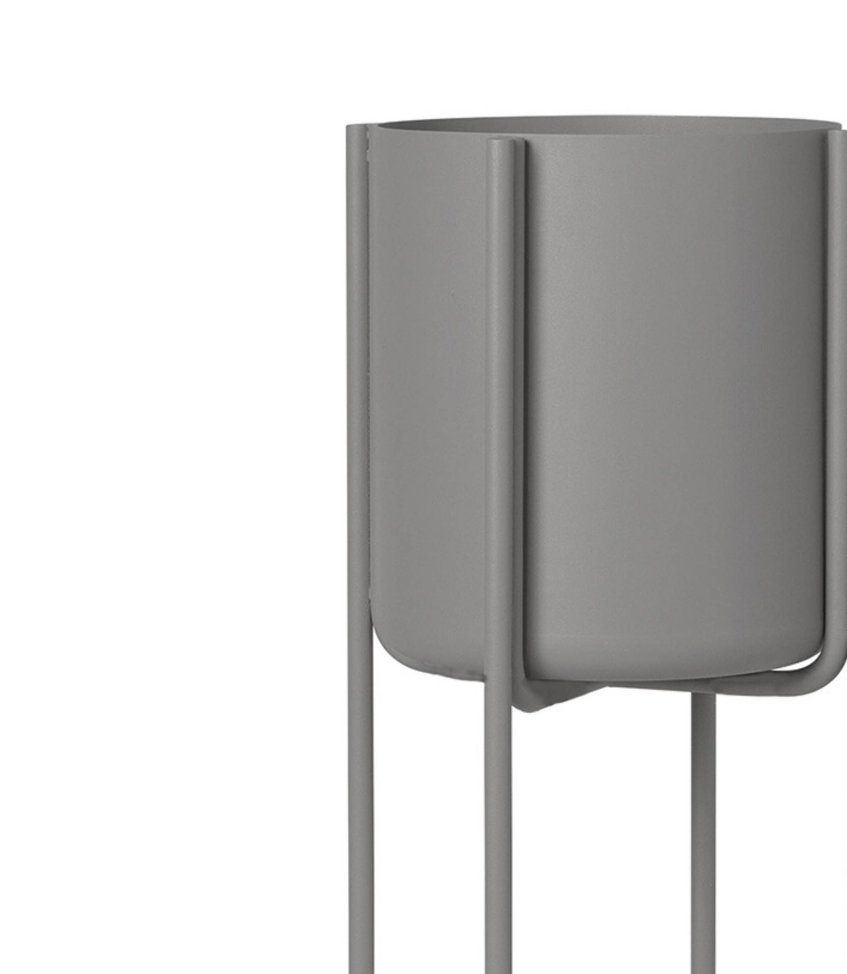 Kena Pflanzgefäß mit Gestell Steel Gray 55 x 22 cm 66018 2