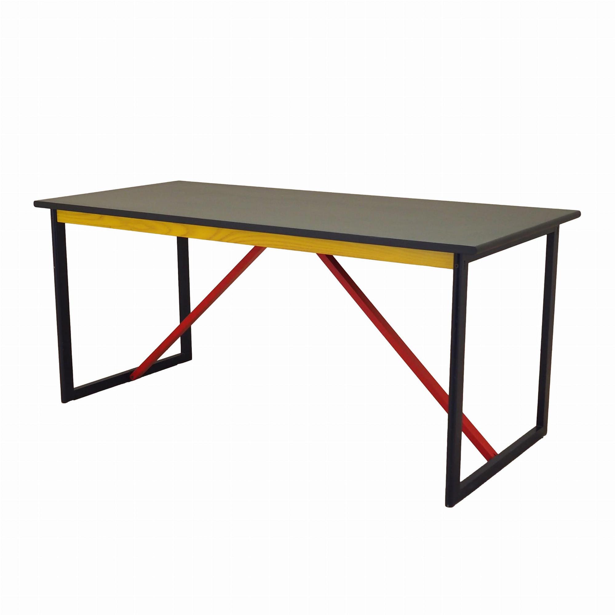 Desk Acacia wood 1980s 0