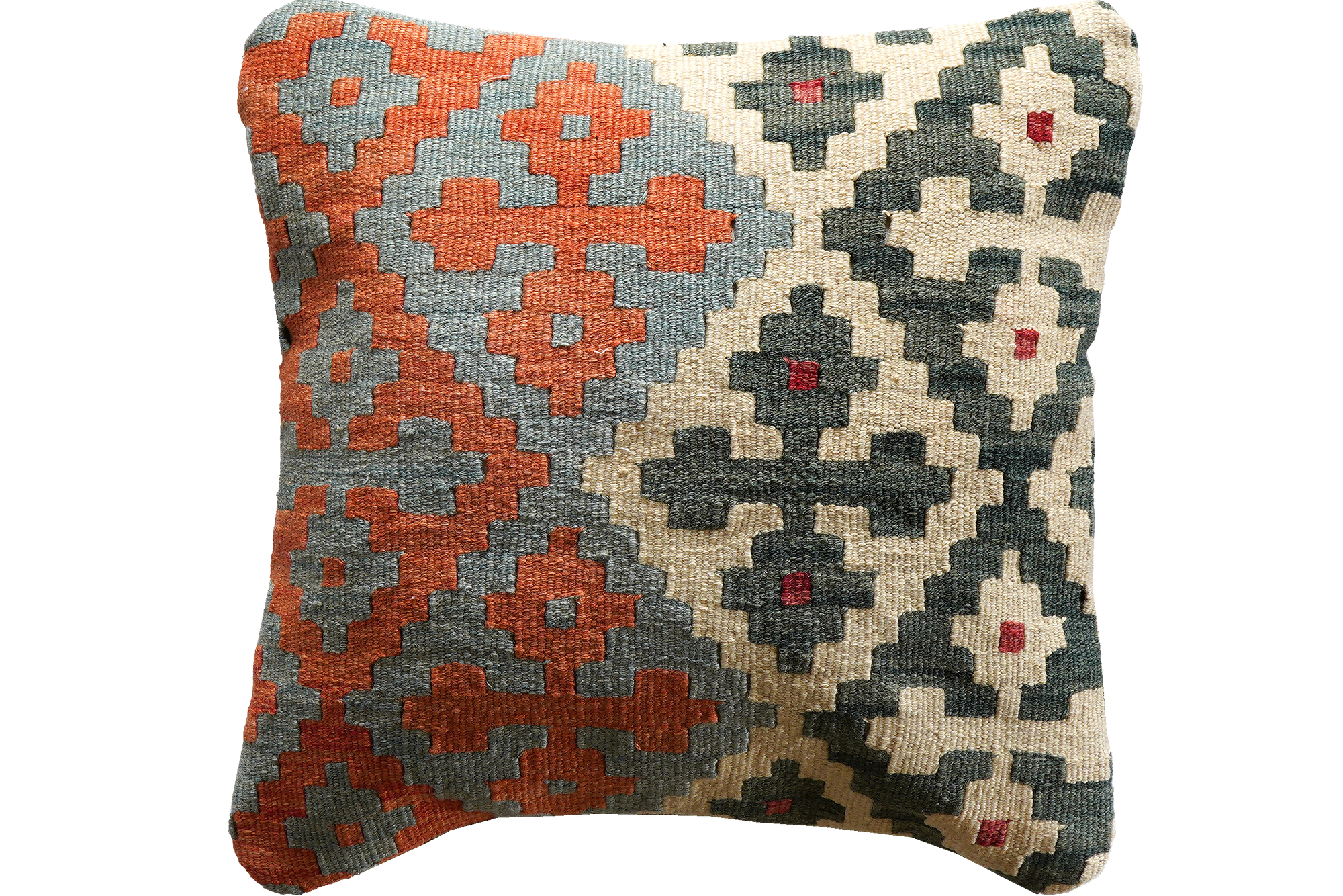 Kelim Kissen Wolle Baumwolle Mehrfarbig 0