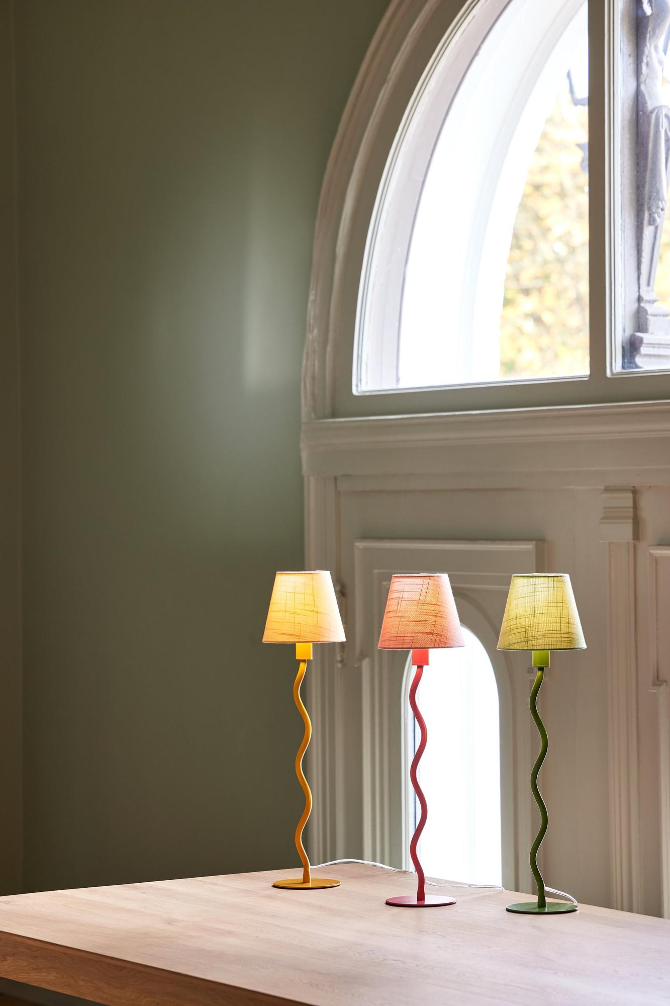 Twist Tischlampenfuß Gelb 5