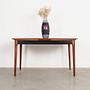 Walnut table Brown 1970s 1